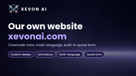 XEVON AI - Animasyonlu Çok Dilli Kurumsal Web Sitesi