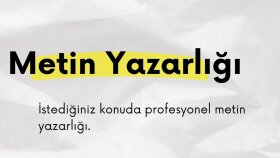 tüm metin ihtiyacınızı karşılayabilirim
