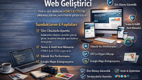 size özel, modern ve mobil uyumlu web sitesi kodlarım