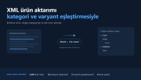 hazır mağazanıza XML ürün aktarımı ve eşleştirme yaparım