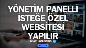 yönetim panelli isteğe özel websitesi geliştiririm