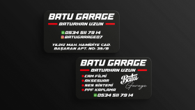 Batu Garage Kartvizit Tasarımı