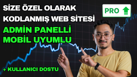 admin panelli ve kullanıcı dostu web sitesi geliştiririm