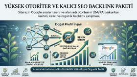 Yüksek Otoriter ve Kalıcı SEO Backlink Paketi
