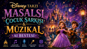 Disney Tarzı Masalsı Çocuk Şarkısı & Müzikal AI Bestesi