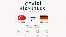 Almanca-Türkçe dil çiftleri arasında çeviri yaparım