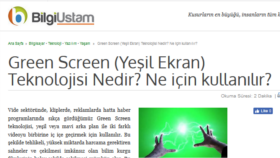 Green Screen Teknolojisi Nedir?