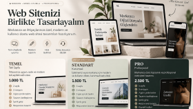 modern ve mobil uyumlu web sitesi tasarlıyorum