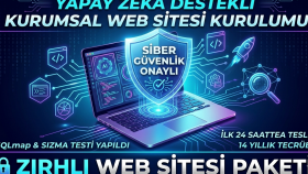 yapay zeka  ve siber güvenlik onaylı web sitesi kuruyorum