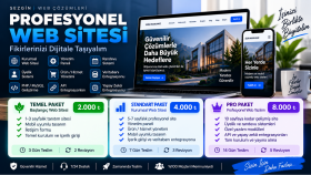 ihtiyacınıza modern profesyonel web sitesi geliştirmekteyim
