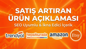 satış artıran SEO uyumlu ürün açıklaması yazarım