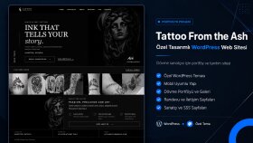 Özel WordPress Dövme Sanatçısı Portföy Sitesi