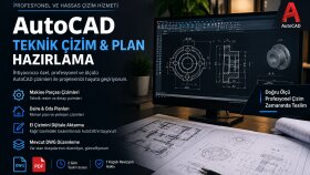 AutoCAD ile teknik çizim ve daire planları hazırlıyorum