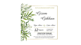 özel günleriniz için düğün gibi davetiyeler yapıyorum