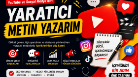 Youtube ve sosyal medya için yaratıcı video metni yazarım
