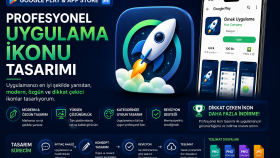 profesyonel Google Play uygulama ikonu tasarlarım