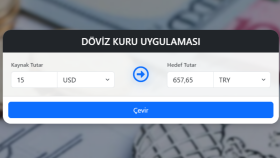 Canlı Döviz Kuru - Dinamik API Entegrasyonu
