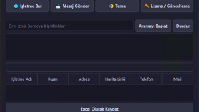 Google Maps Veri Çekme ve WhatsApp Pazarlama Botu