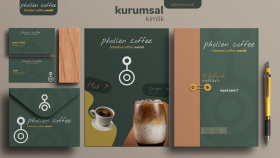 Phollen Cofee için yaptığım kurumsal kimlik çalışması