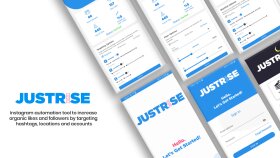 Justrise - Mobile UI/UX Design