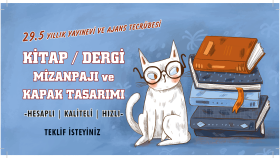kitap-dergi mizanpajı ve kapak tasarımı yaparım