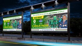 Maça Davet Billboard Tasarımı