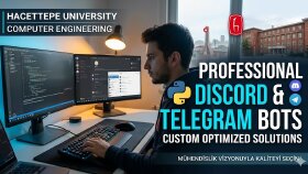 profesyonel telegram ve discord botları geliştiririm