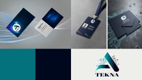 ''Tekna'' teknoloji sektörü logo tasarımı