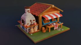 oyun projeleri için 3d modeller yapıyorum