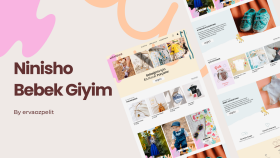 Niniso Bebek Giyim E-Ticaret Landing Page