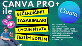 canva pro ile beğendiğiniz şablonları size editlerim