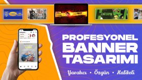 profesyonel markanıza özel banner hazırlarım