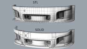 stl, obj, fbx dosyalarını katı modele dönüştürürüm