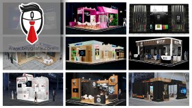 firmanıza uygun modern çizgilerle 3D stand tasarımı yaparım