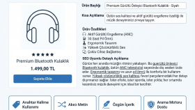 E-Ticaret Ürün Açıklaması Örneği