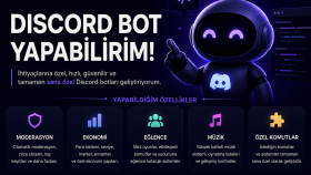 tamamen sizin istekleriniz özelinde Discord botu yapabilirim