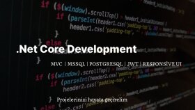 .net core api ve mvc projelerinizi yaparım