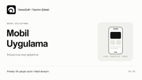 mobil uygulama prototipi ve MVP geliştiririm