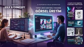 markalar için yaratıcı dijital tasarımlar hazırlıyorum