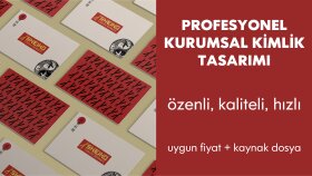 markanıza özel kurumsal kimlik tasarlarım