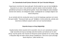 Zor Zamanlarda Kendi İçimize Dönmek: Bir İçsel Yolculuk 