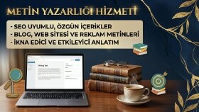 metin yazarlığı yaparım