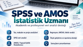SPSS ve AMOS analizlerinizi yapabilirim