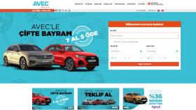 Avek Araç Kiralama Sitesi Çalışmamız