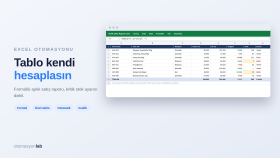 Excel Otomatik Rapor — Örnek Çalışma