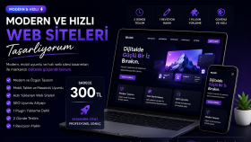 modern ve hızlı web siteleri tasarlarım