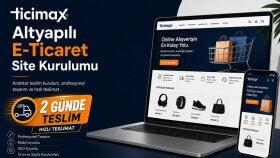 Ticimax sitenizi anahtar teslim olarak kurabilirim