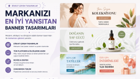 markanıza özel kreatif bannerlar tasarlarım