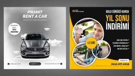 Piramit Rent A Car ve Gold Sürücü Kursu Özel Tasarım