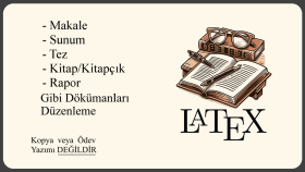 dökümanlarınızı latex dilinde hazırlayabilirim